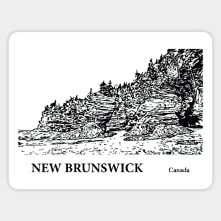 New Brunswick Canada Sticker